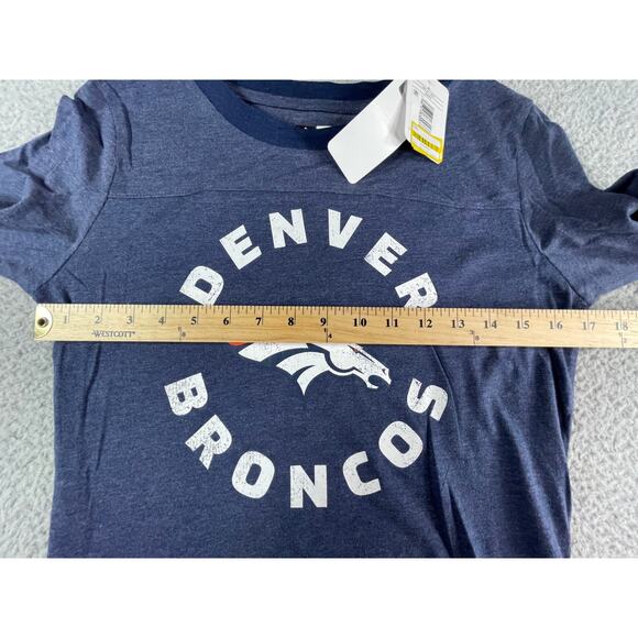 Denver Broncos NFL Shirt Womens Small Blue Short Sleeve T-Shirt Graphic Tee NWT - Picture 6 of 9